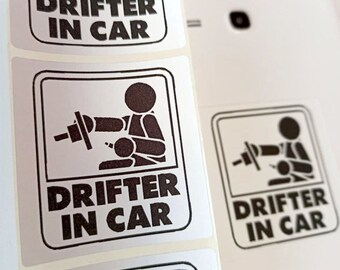 Drifter in car sticker 50 pack Drifter sticker Drifter decal Drifter logo Driving sticker Mega pack sticker Drift King Sport car sticker 040