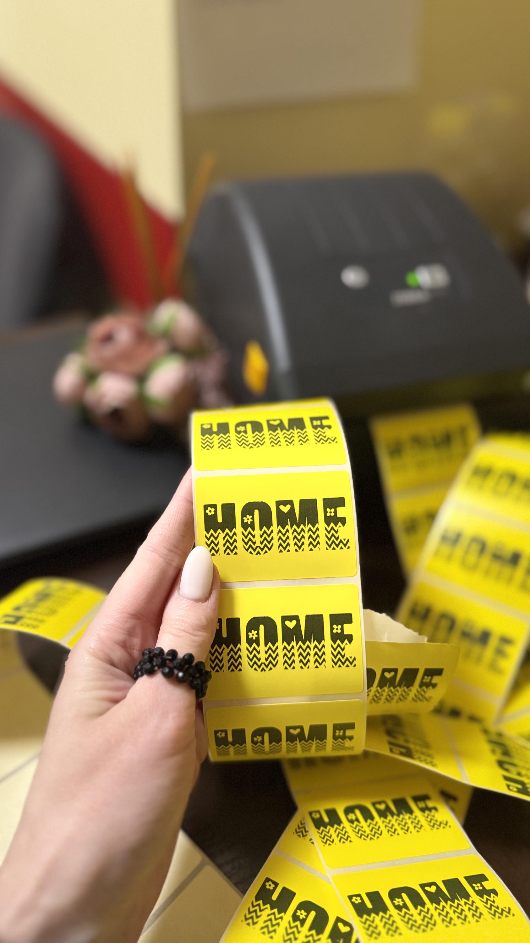 Yellow Pack 50 Sticker Home Sticker Home Words Sticker Home Sticker 50 ...