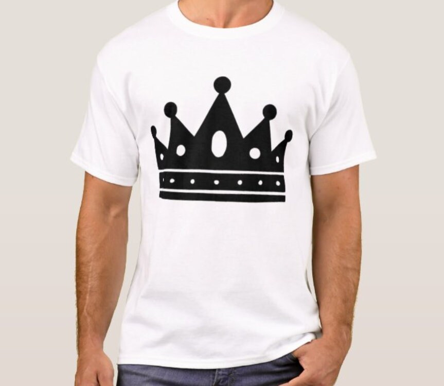 french crown black shirt