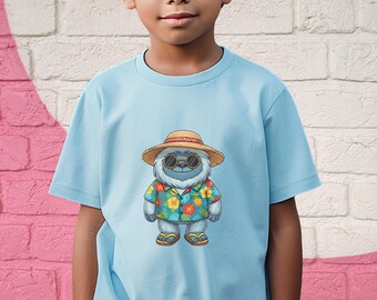 Yeti Kids Shirt, Summer Vacation Cryptid Tee