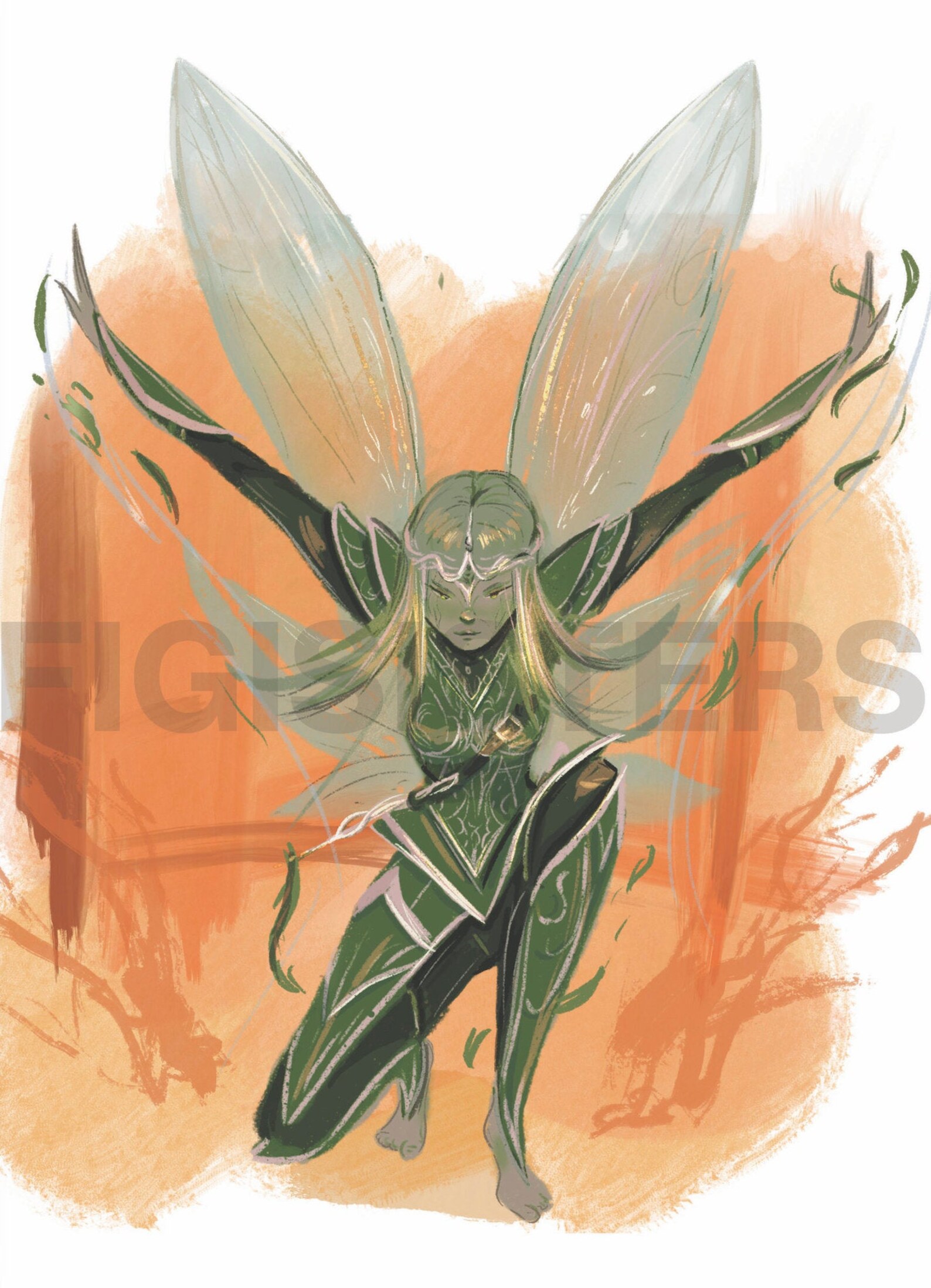 Fairy Warrior Art Print Instant Download Digital | Etsy