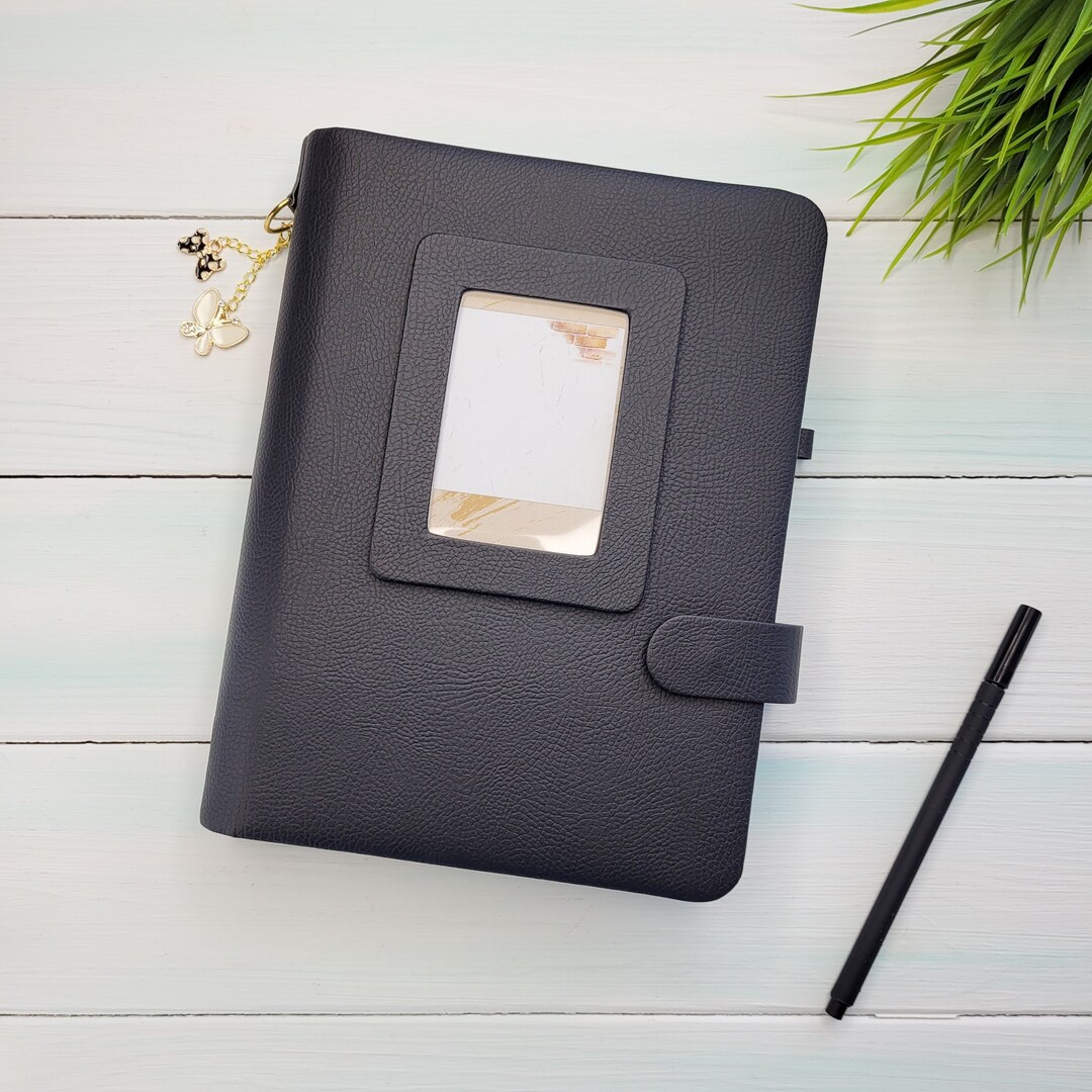 Personalized A5 Faux Leather Notebook Cover Custom A5 Planner Binder A5