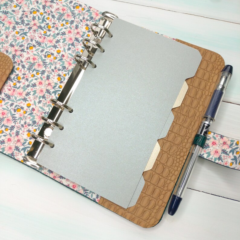 Personalized Binder Dividers Personal Tabs Inserts for 6 Ring Etsy