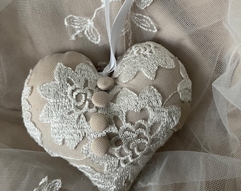 Wedding Keepsake Ornament Made From Your Wedding Gown