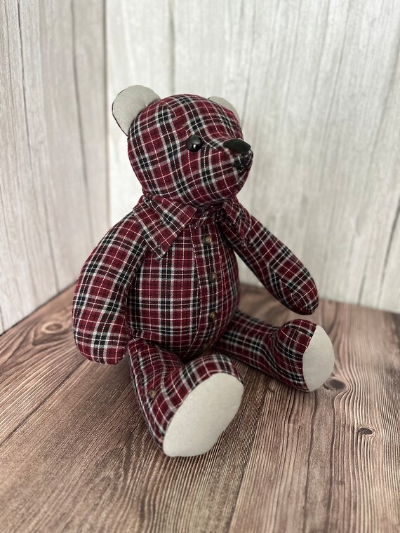 Memory bear made from clothes sale