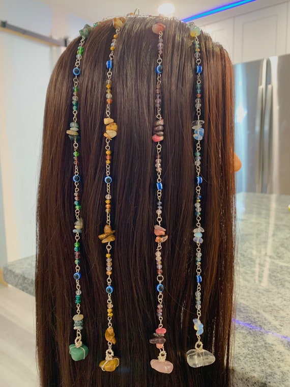 Crystal & Evil Eye Hair Beads Crystal Hippie Clip in Hair - Etsy Australia Crystal & Evil Eye Hair Beads Crystal Hippie Clip in Hair - Etsy Australia