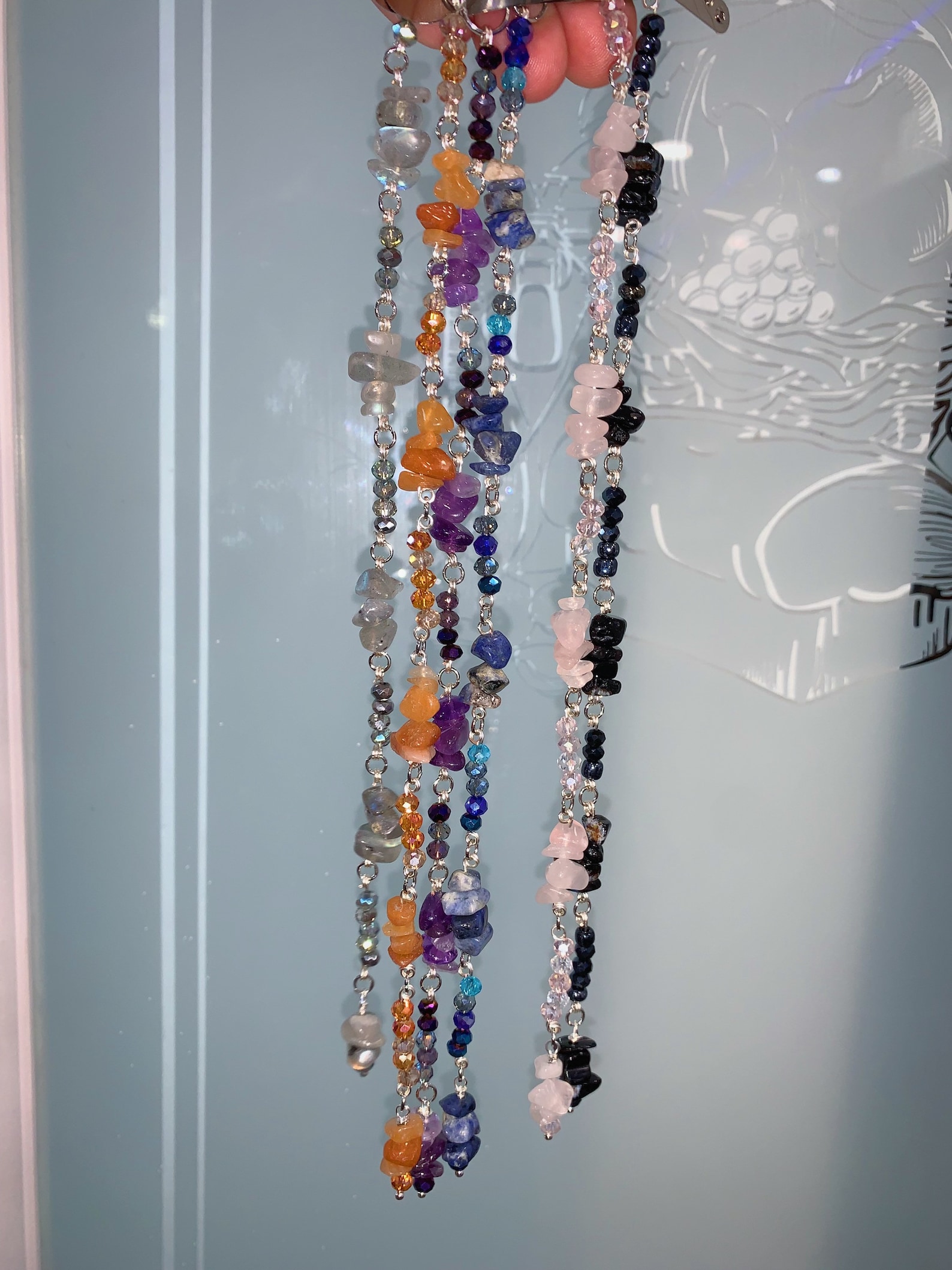 Hippie Crystal Hair Beads Crystal Clip in Hair Beads Crystal Etsy