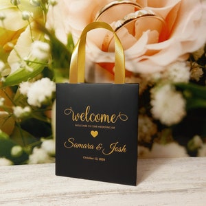 25 Wedding Welcome Bags Wedding Thank You Bags Welcome Gift Bags Custom Welcome Bags Welcome Bags For Hotel Guests Wedding Bags Favors
