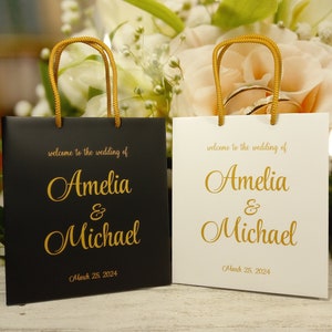 25 Wedding Welcome Bags For Guests Thank You Bags For Wedding Gift Bags Custom Welcome Bags Wedding Favor Bags