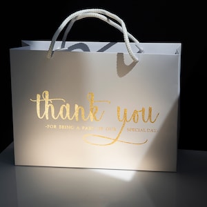 20 Thank You Bags For Wedding, Welcome Bags For Wedding Guests, Personalized Gift Bags For Wedding Favor, Custom Welcome Bags
