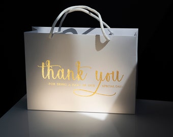 20 Danke Taschen für Hochzeit Willkommen Taschen Hochzeitstaschen für Gäste Personalisierte Geschenktaschen für Hochzeit Favor Bags Benutzerdefinierte Willkommenstaschen