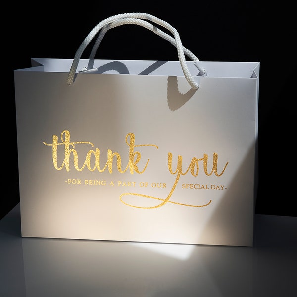 20 Thank You Bags For Wedding Welcome Bags Wedding Bags For Guests Personalized Gift Bags For Wedding Favor Bags Custom Welcome Bags