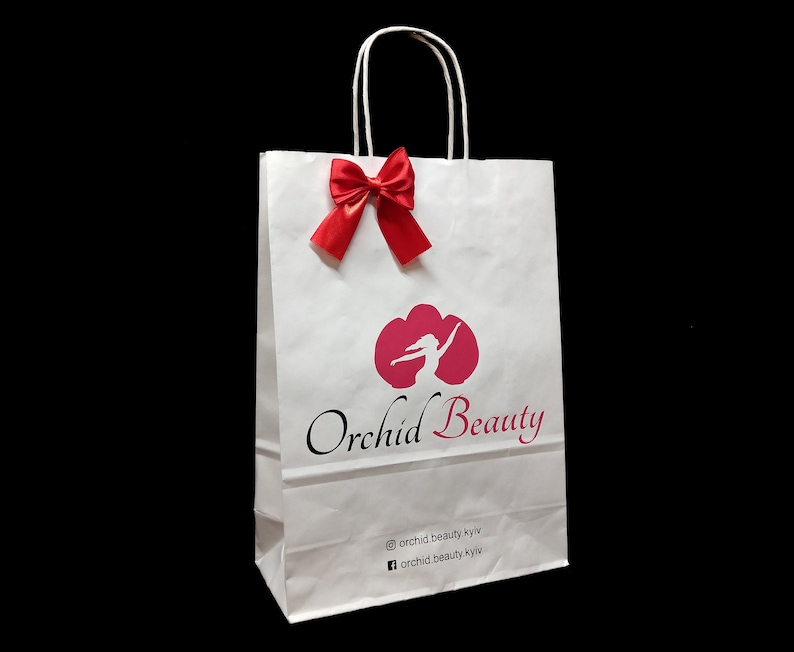 Merchandise Logo Gift Bags 25 pcs 9x13 Personalized Etsy