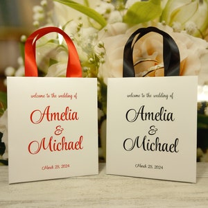 20 Wedding Welcome Bags For Guests Thank You Bags For Wedding Gift Bags Custom Welcome Bags Wedding Favor Bags