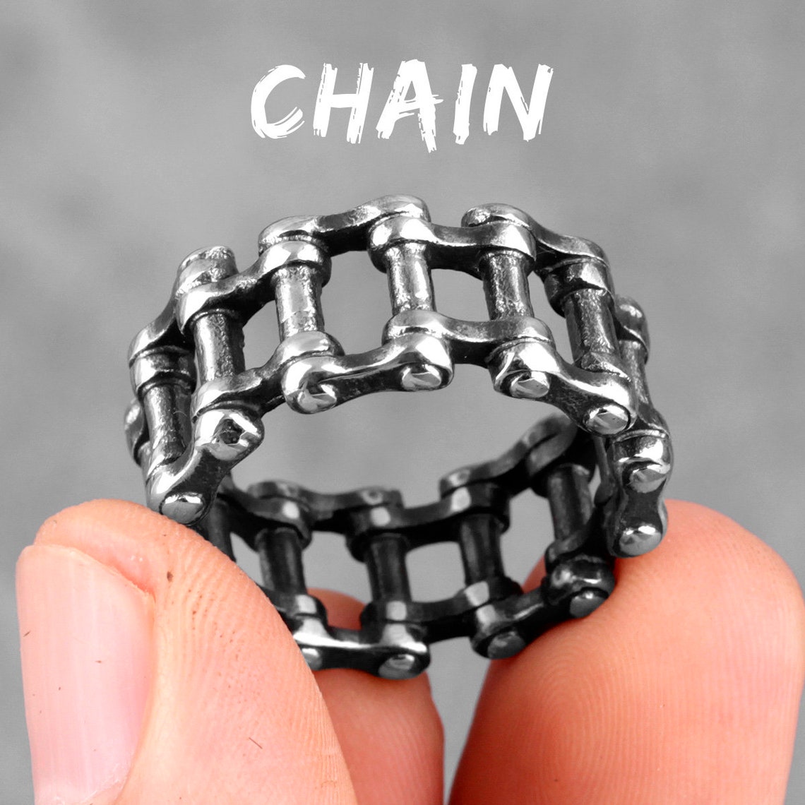Bike Chain Ring. Stainless Steel. Motorcycle Chain. Etsy