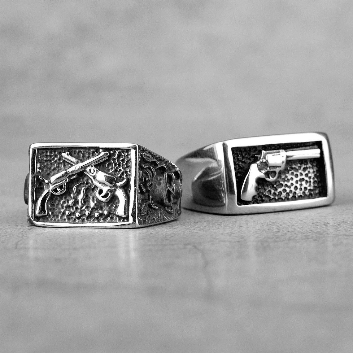 Revolver ring cowboy ring gun jewelry gun ring western Etsy