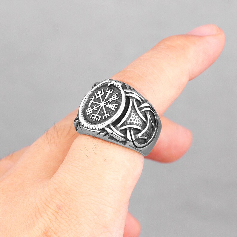 Viking Mens Ring Viking Jewelry Rings For Women Stainless Steel Viking Ring Viking Ring Nordic Ring Silver Viking Ring Rings For Men