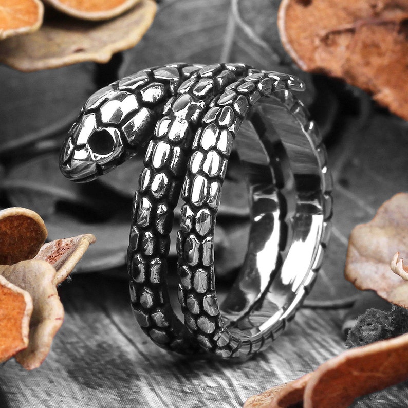 gothic snake ring animal ring boho ring Snake ring womens ring snake jewelry silver snake ring rings for women womens jewelry
