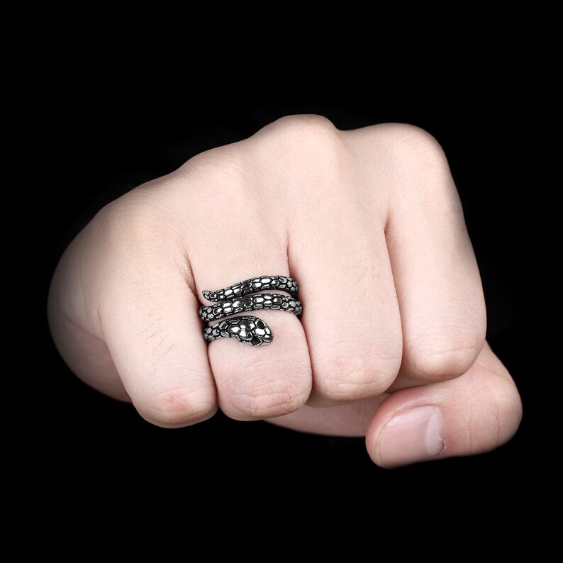 gothic snake ring animal ring boho ring Snake ring womens ring snake jewelry silver snake ring rings for women womens jewelry