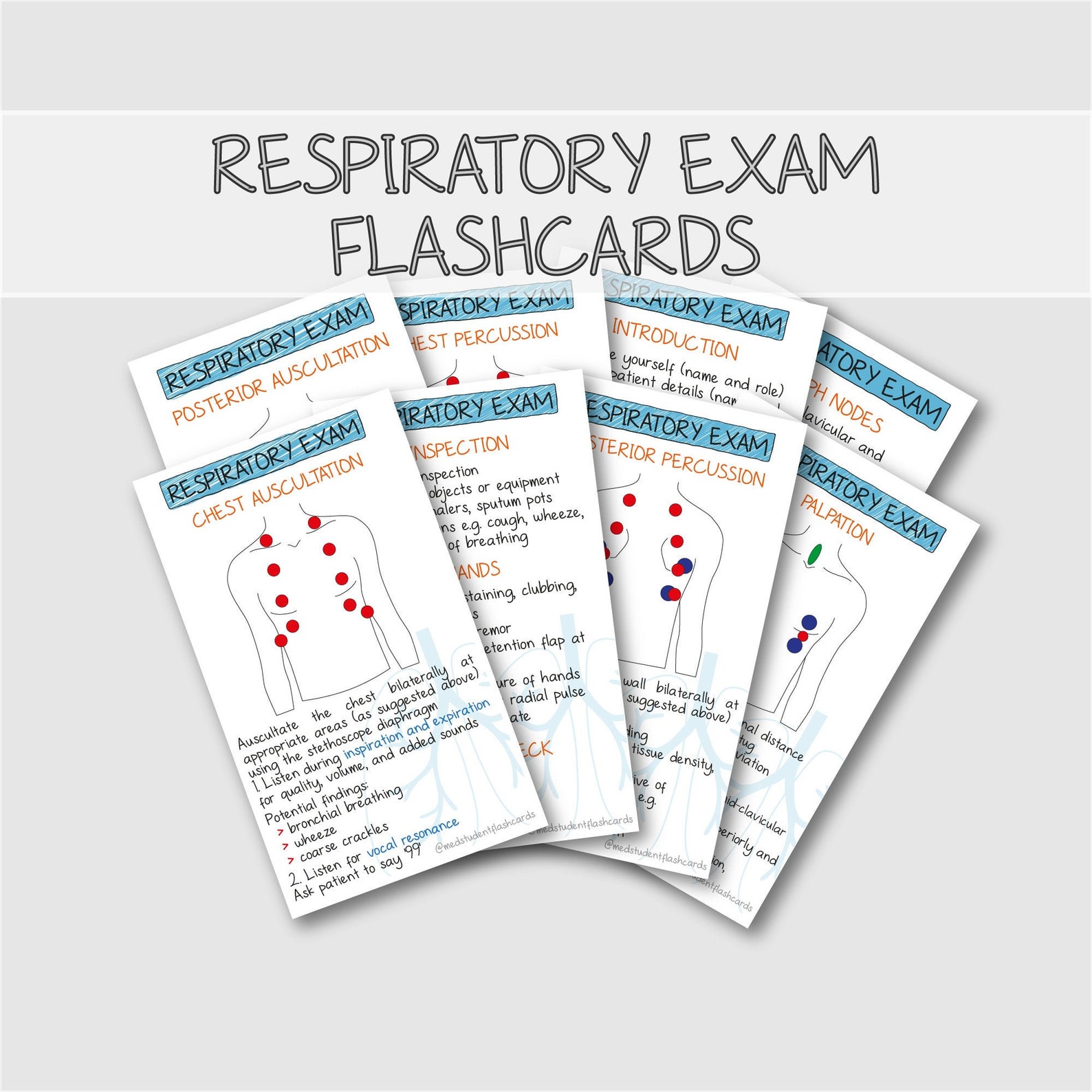 Respiratory Examination osce/clinical Exam PDF (Download Now) Etsy