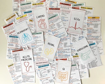 Medicine study flashcards bundle | PDF