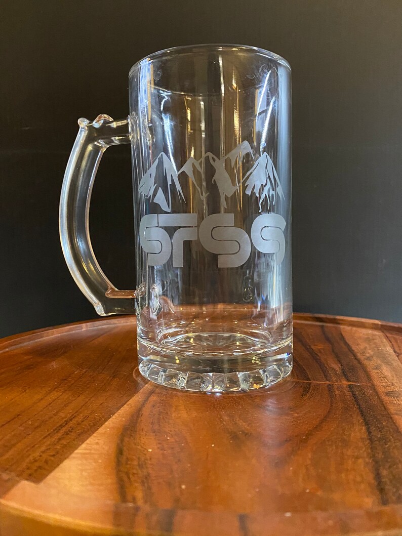 Etched Beer Glass Personalized Beer Glass Monogramed Beer Etsy