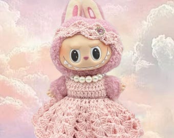 Handmade Crochet Outfit for Labubu | Pop Mart The Monsters Fashion | Lisa Doll Clothes