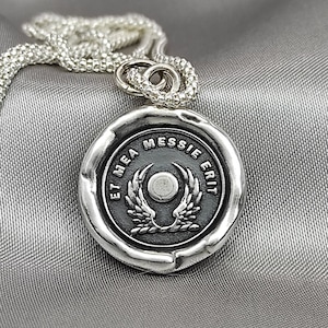 Handmade Solid Silver Full Moon Wing Necklace: Lunar Guardian Talisman, Liliane Ting Design
