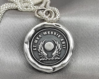 Handmade Solid Silver Full Moon Wing Necklace: Lunar Guardian Talisman, Liliane Ting Design