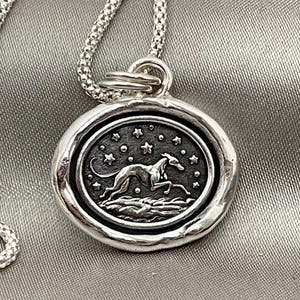 Levriero : ciondolo charm in argento