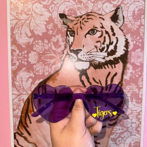 LSU Sunglasses, LSU Gameday Gear, Geaux Tigers, SEC, Death Valley, Women's football glasses, Purple and yellow,