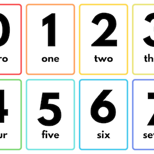 Flashcards numériques imprimables
