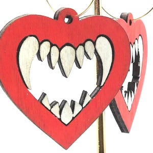 Eat your heart out earrings