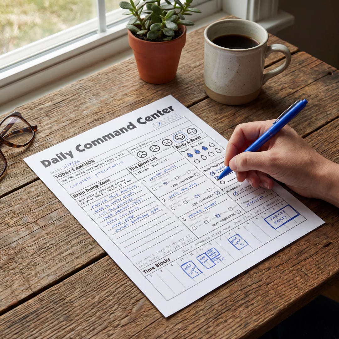 ADHD Daily Command Center - Etsy