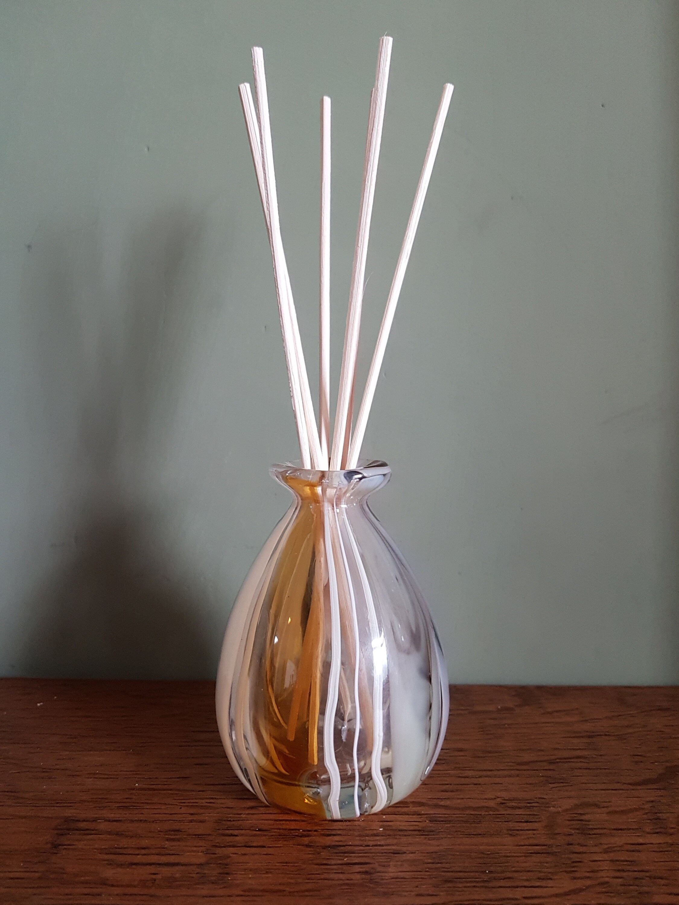 Hand Blown Glass Vase/Reed Diffuser Bottle Etsy