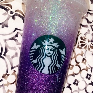 Purple bling Top Available Starbucks Cup Purple Glitter Venti Size ...