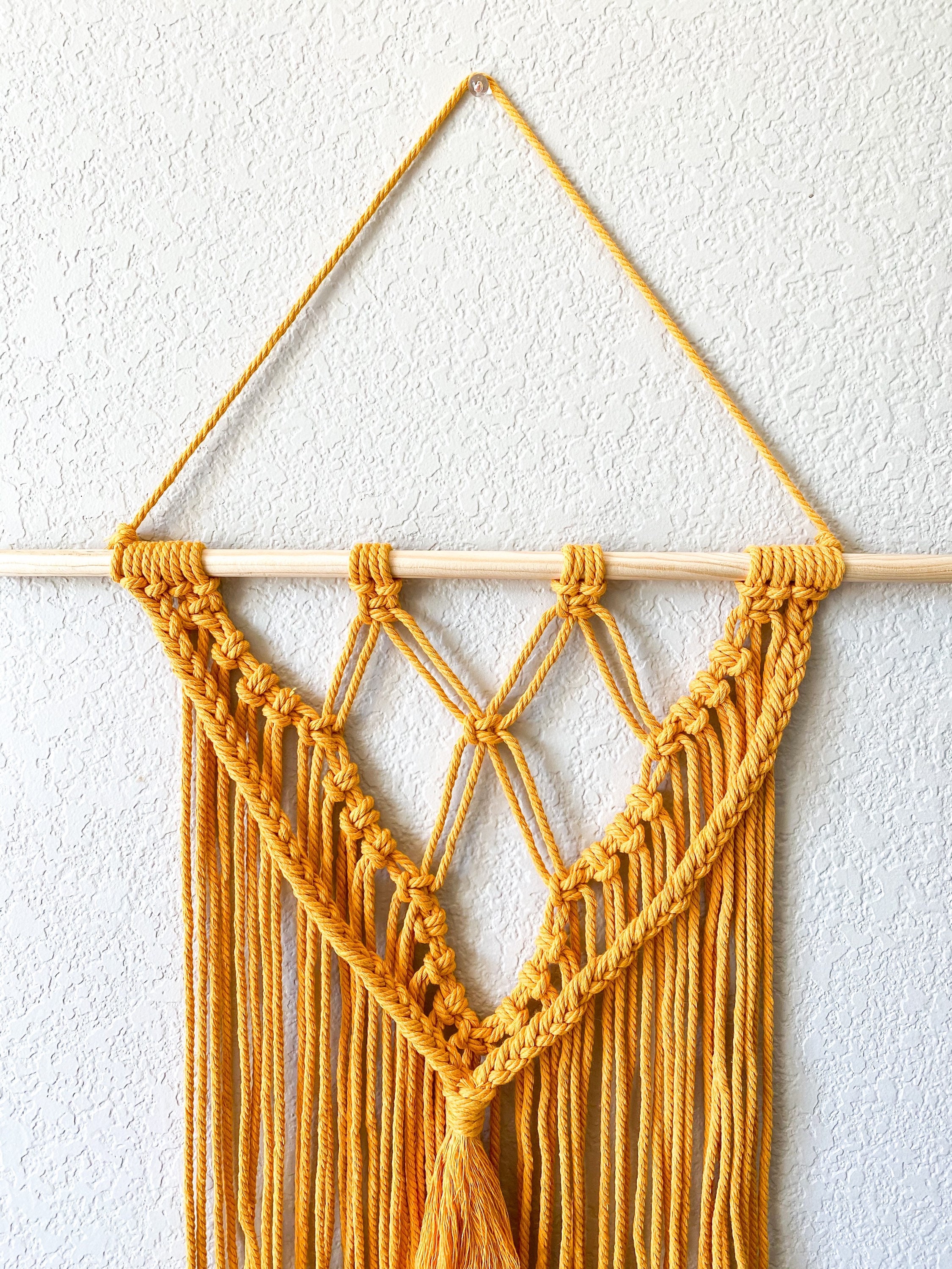 Macrame Gold Handmade Wall Hanging/Dreamcatcher/Wall Etsy