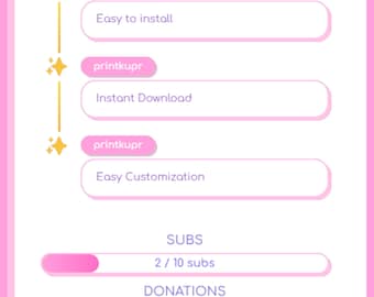 Widget de chat de Twitch Kawaii: StreamElements OBS