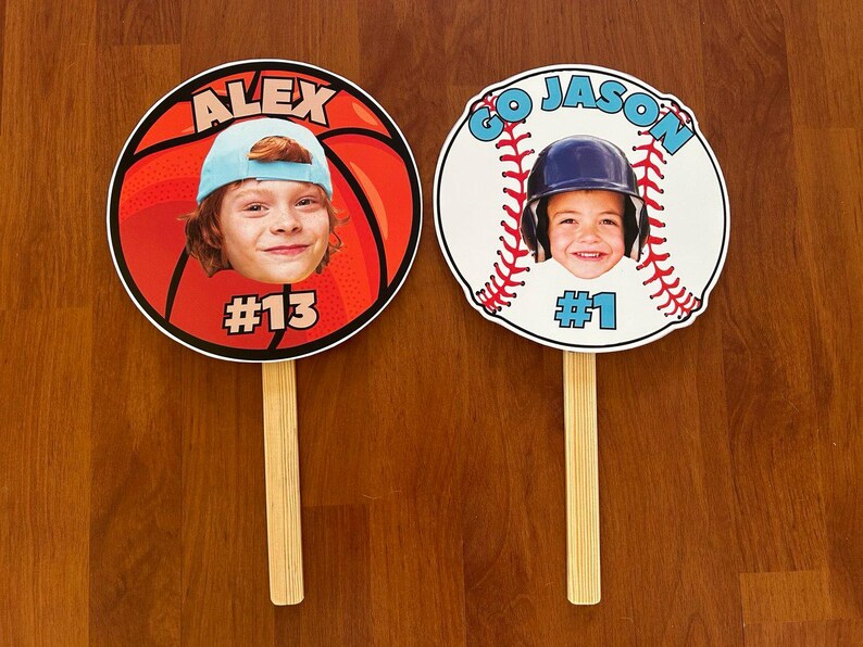 Custom Face Mask on a Stick, Birthday Party Prop image 12