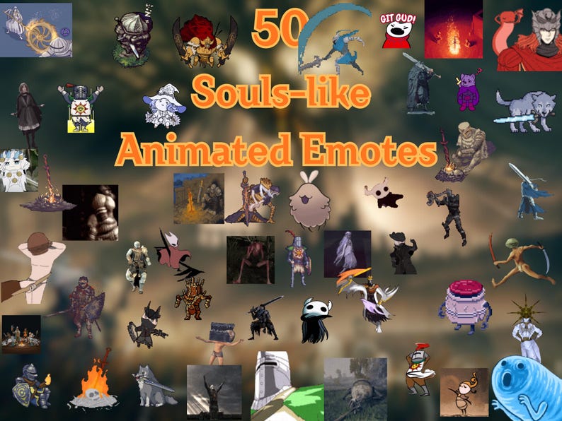 50 emoticonos animados de Dark Souls para Twitch, YouTube y Discord imagen 1
