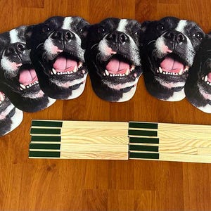 Face on a stick, Cat Wedding, Wedding favors, Wedding Photo Booth Props, Face on a stick, Custom Head Photobooth prop, pet head cutout image 14