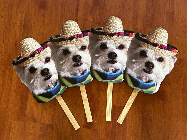 Face on a stick, Cat Wedding, Wedding favors, Wedding Photo Booth Props, Face on a stick, Custom Head Photobooth prop, pet head cutout image 6