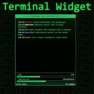Twitch Chat Chat Widget: Retro Stream Overlay für StreamElements