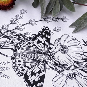 POLLINATORS Fair Trade Bandana - Black on white