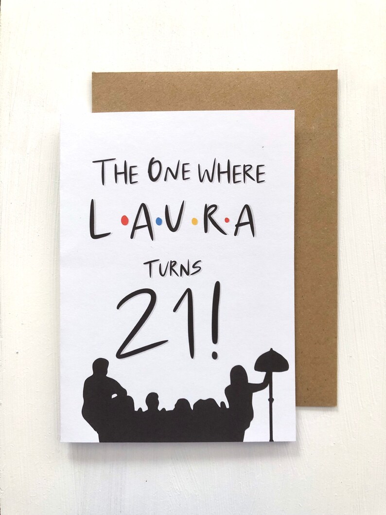 Friends Theme Personalised Greeting Card Birthday Card  Etsy
