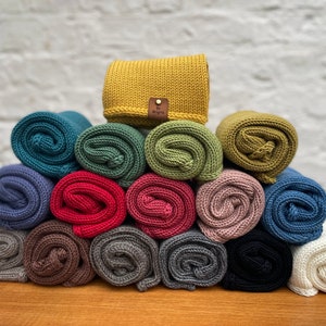 Merino Wool Knitted Snood, Hand Knit