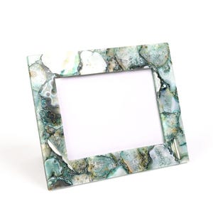 Agate Photo Frame | Natural Crystal Picture Frame | Healing Stone Home Decor | Geode Frame | Luxury Gift | Unique Boho Decor