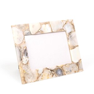 Agate Photo Frame | Natural Crystal Picture Frame | Healing Stone Home Decor | Geode Frame | Luxury Gift | Unique Boho Decor