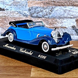 Mercedes Cabriolet, Vintage Model car, Vintage diecast car, scale model , die cast model, Collection item, Mercedes Benz Diecast