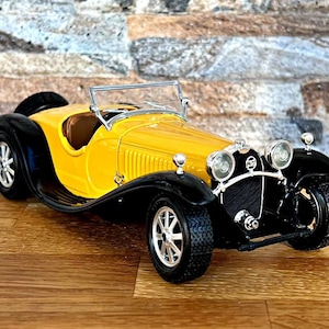 Bugatti Type 55 1932 | Vintage modelauto | schaal 1/24 gegoten auto | Modelauto op schaal 1/24 | Gegoten collectie-item | Bugatti
